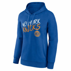 NBA - New York Knicks Women's Hustle Custom Pullover Hoodie - Blue