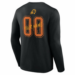 NBA - Phoenix Suns Hustle Custom Long Sleeve T-Shirt - Black