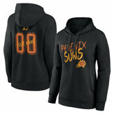 NBA - Phoenix Suns Women's Hustle Custom Pullover Hoodie - Black