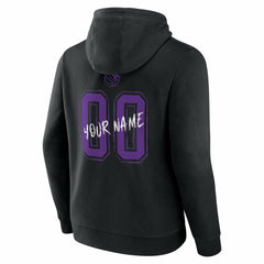 NBA - Sacramento Kings Hustle Custom Pullover Hoodie - Black