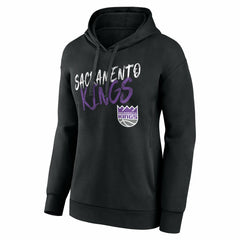 NBA - Sacramento Kings Women's Hustle Custom Pullover Hoodie - Black