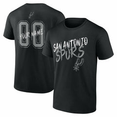 NBA - San Antonio Spurs Hustle Custom T-Shirt - Black