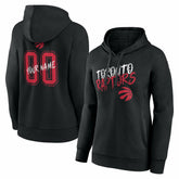 NBA - Toronto Raptors Women's Hustle Custom Pullover Hoodie - Black
