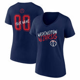NBA - Washington Wizards Women's Hustle Custom V-Neck T-Shirt - Navy