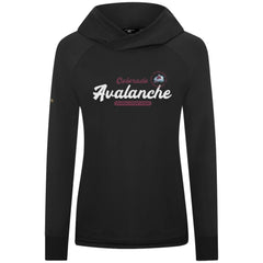 Colorado Avalanche - Levelwear Women's Slender Monument Raglan Pullover Hoodie Black