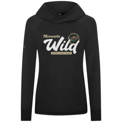Minnesota Wild - Levelwear Women's Slender Monument Raglan Pullover Hoodie Black