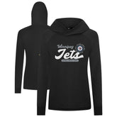 Winnipeg Jets - Levelwear Women's Slender Monument Raglan Pullover Hoodie Black
