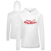 Detroit Red Wings - Levelwear Women's Slender Monument Raglan Pullover Hoodie White