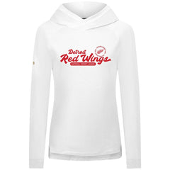 Detroit Red Wings - Levelwear Women's Slender Monument Raglan Pullover Hoodie White