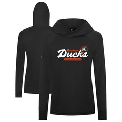 Anaheim Ducks - Levelwear Women's Slender Monument Raglan Pullover Hoodie Black