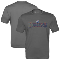Edmonton Oilers - Levelwear Anthem Journey Performance T-Shirt Charcoal