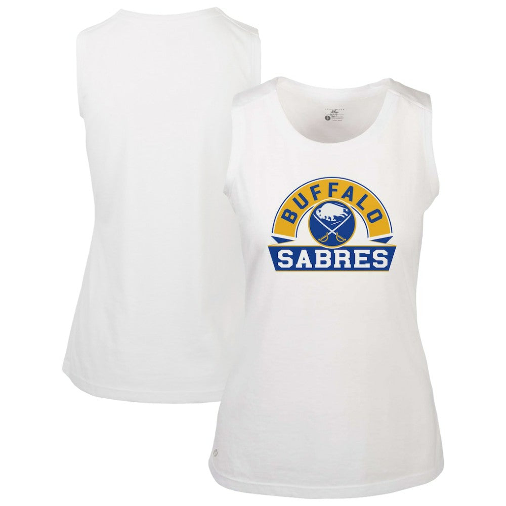 Buffalo Sabres - Levelwear Women's Macy Banner Arch Tank Top White