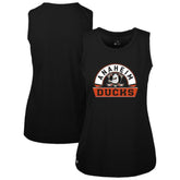 Anaheim Ducks - Levelwear Women's Macy Banner Arch Tank Top Black