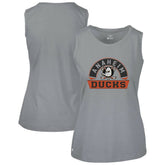 Anaheim Ducks - Levelwear Women's Macy Banner Arch Tank Top Gray