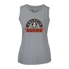 Anaheim Ducks - Levelwear Women's Macy Banner Arch Tank Top Gray