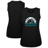 San Jose Sharks - Levelwear Women's Macy Banner Arch Tank Top Black