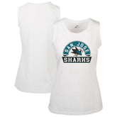 San Jose Sharks - Levelwear Women's Macy Banner Arch Tank Top White