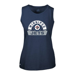 Winnipeg Jets - Levelwear Women's Macy Banner Arch Tank Top Navy