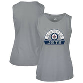 Winnipeg Jets - Levelwear Women's Macy Banner Arch Tank Top Gray