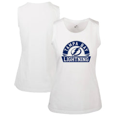 Tampa Bay Lightning - Levelwear Women's Macy Banner Arch Tank Top White
