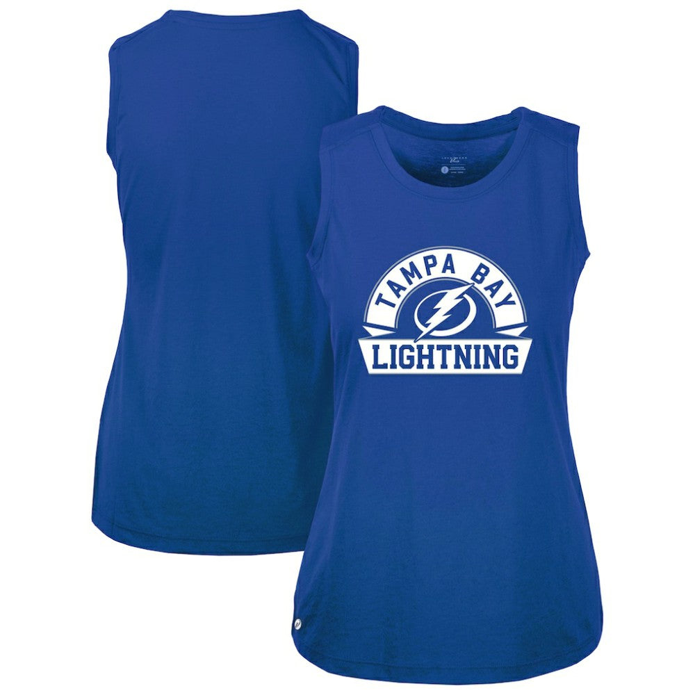 Tampa Bay Lightning - Levelwear Women's Macy Banner Arch Tank Top Royal