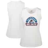 Colorado Avalanche - Levelwear Women's Macy Banner Arch Tank Top White