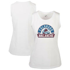 Colorado Avalanche - Levelwear Women's Macy Banner Arch Tank Top White