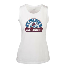 Colorado Avalanche - Levelwear Women's Macy Banner Arch Tank Top White