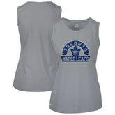 Toronto Maple Leafs - Levelwear Women's Macy Banner Arch Tank Top Gray