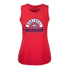 Montreal Canadiens - Levelwear Women's Macy Banner Arch Tank Top Red