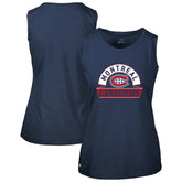 Montreal Canadiens - Levelwear Women's Macy Banner Arch Tank Top Navy