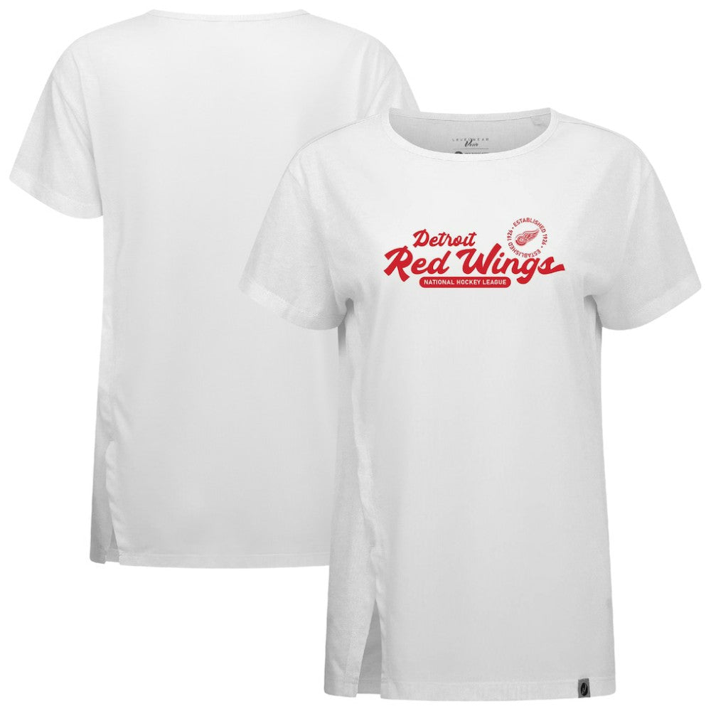 Detroit Red Wings - Levelwear Women's Influx Monument T-Shirt White