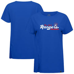 New York Rangers Levelwear Women's Influx Monument T-Shirt Royal