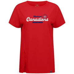 Montreal Canadiens - Levelwear Women's Influx Monument T-Shirt Red