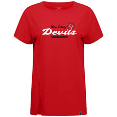 New Jersey Devils - Levelwear Women's Influx Monument T-Shirt Red