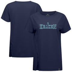 Seattle Kraken Levelwear Women's Influx Journey T-Shirt Deep Sea Blue