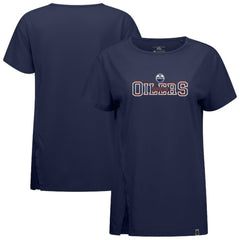 Edmonton Oilers - Levelwear Women's Influx Journey T-Shirt Navy