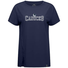 Vancouver Canucks - Levelwear Women's Influx Journey T-Shirt Navy