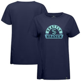 Seattle Kraken Levelwear Women's Influx Banner Arch T-Shirt Deep Sea Blue
