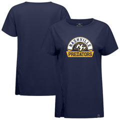 Nashville Predators - Levelwear Women's Influx Banner Arch T-Shirt Navy