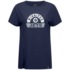 Winnipeg Jets - Levelwear Women's Influx Banner Arch T-Shirt Navy