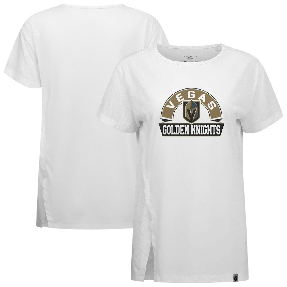 Vegas Golden Knights Levelwear Women's Influx Banner Arch T-Shirt White