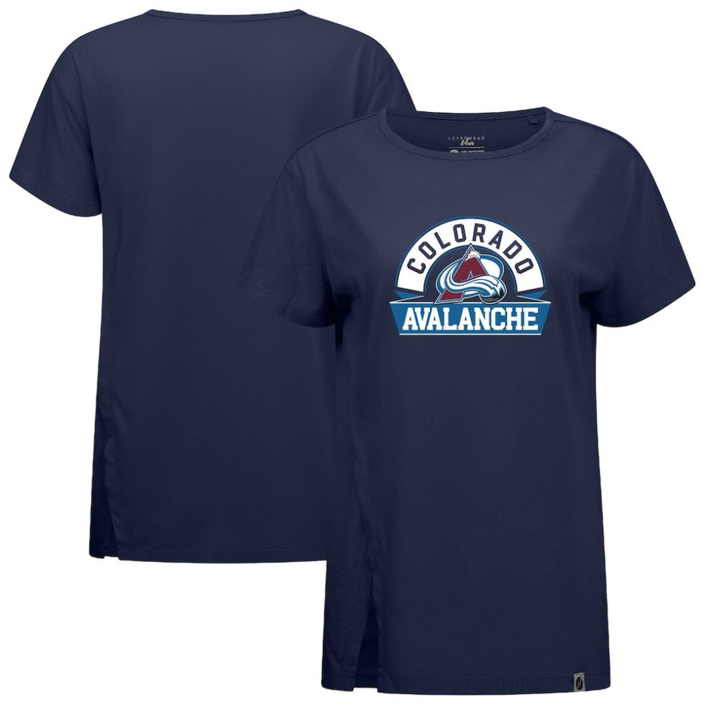 Colorado Avalanche - Levelwear Women's Influx Banner Arch T-Shirt Navy