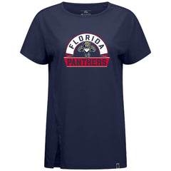 Florida Panthers - Levelwear Women's Influx Banner Arch T-Shirt Navy