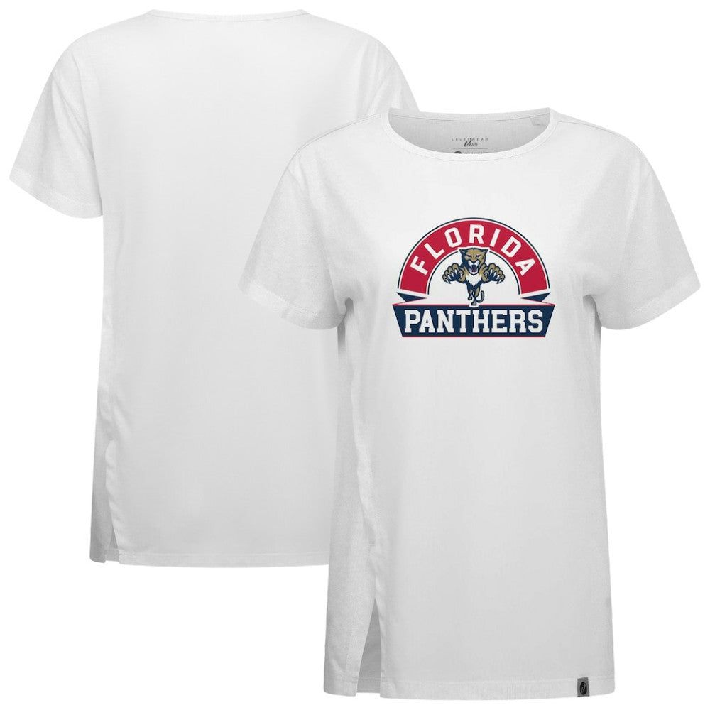 Florida Panthers - Levelwear Women's Influx Banner Arch T-Shirt White