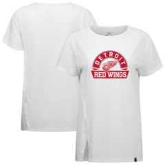 Detroit Red Wings - Levelwear Women's Influx Banner Arch T-Shirt White