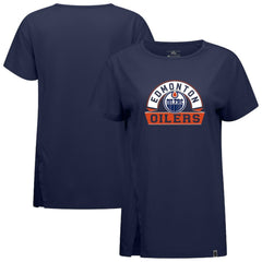 Edmonton Oilers - Levelwear Women's Influx Banner Arch T-Shirt Navy