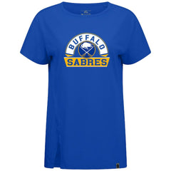Buffalo Sabres - Levelwear Women's Influx Banner Arch T-Shirt Royal