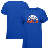 New York Islanders - Levelwear Women's Influx Banner Arch T-Shirt Royal