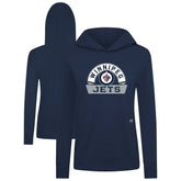 Winnipeg Jets - Levelwear Women's Relay Banner Arch Pullover Hoodie Navy